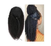 Ponytail Extension Afro Kinky Curly Drawstring Ponytail Extensions Clip In Remy Hair Piece for Woman Hair Extensions Ponytail(24inches)
