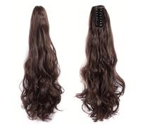 Ponytail Extension Claw Curly Wavy Clip in Hairpiece Ponytail Hair Extensions Long Pony Tail Synthetic for Women Daily Use ,4# 26 inch