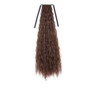 Ponytail Extension Corn Curly Ponytail85cmExtra Long Tie-Up Hairpiece Ponytail Synthetic Wig(Color 4)