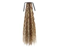 Ponytail Extension Corn Curly Ponytail85cmExtra Long Tie-Up Hairpiece Ponytail Synthetic Wig(Color 9)