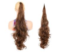 Ponytail Extension Daily Use Synthetic Ponytail 32inch Long Flexible Wrap Around Pony Tail Hair PonytailExtensions for Women Fake Tail Hairpiece Ponytail Hair Extension(12L)