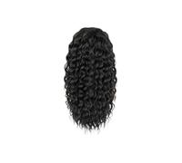 Ponytail Extension Drawstring Ponytail for Black Women 18 Inch Synthetic Long Afro Curly Fluffy Ponytail for Daily Use for Daily Use(1B)