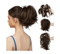 Ponytail Extension Fake Blonde Hair False Pigtail for Women Synthetic Claw Clip In Ponytail Hair Extensions Diy Hairpiece Hair Bun Ponytail Hair Extension(8B)
