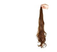 Ponytail Extension Flexible Winding Type Long Wavy Hair Magic Wand High Ponytail Fluffy Hair Extension Synthetic Wig 32-inch Ponytail Women Ponytail Hair Extension(M2 30)