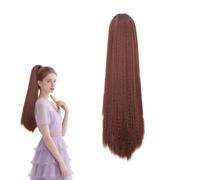 Ponytail Extension for Black Women Girl Hair Accessories Synthetic Long Wavy Clip in Drawstring Hairpieces 2214