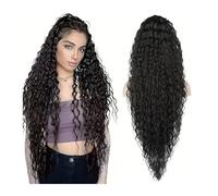 Ponytail Extension Gradient Long Curly Hair Synthetic Drawstring Ponytail Wig Women's Heat-resistant Hair Extensions Ponytail(2)