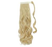 Ponytail Extension Heat Resistant Wavy Synthetic Wrap Around Pony tail Hairpiece for Women for Daily Use(86-613,18inches)