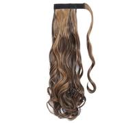 Ponytail Extension Heat Resistant Wavy Synthetic Wrap Around Pony tail Hairpiece for Women for Daily Use(4AP27,18inches)
