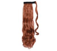 Ponytail Extension Heat Resistant Wavy Synthetic Wrap Around Pony tail Hairpiece for Women for Daily Use(613,18inches)