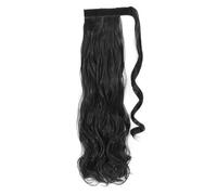 Ponytail Extension Heat Resistant Wavy Synthetic Wrap Around Pony tail Hairpiece for Women for Daily Use(2A,24inches)
