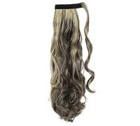 Ponytail Extension Heat Resistant Wavy Synthetic Wrap Around Pony tail Hairpiece for Women Hair Extension for Daily Use(4AP24,18inches)