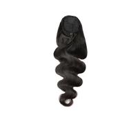 Ponytail Extension Human Hair Clip in Pony Tail Extensions for Black Women Curly Wave Thick Natural Looking Pieces Body Ponytail（10-26 Inch）(26inches)