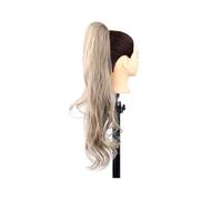 Ponytail Extension Long Layered Ponytail Synthetic Hair Extension Blonde Pony Tail Flexible Ponytails Hairpieces Daily use(M825)