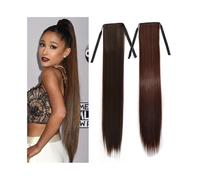 Ponytail Extension Long Straight Synthetic Pony Tail Clip in Hair Extensions Wrap Around Fake Ponytail Hairpiece Hair Extensions Ponytail(2-33,60cm)
