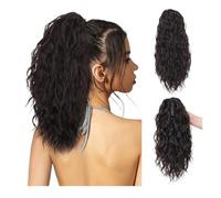 Ponytail Extension Long Water Wave Claw Ponytail Extensions Curly Clip in Fake Hair Synthetic for Women Daily use(6)