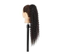 Ponytail Extension Long Wave Curly Drawstring Ponytail Extension for Black Women 26 Inch Synthetic Drawstring Ponytail Clip in Afro Curly Fake Hair Ponytail Hair Extensions Ponytail (Color : 4, Size