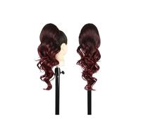 Ponytail Extension Ponytail Extension, 20 Inch Wavy Drawstring Ponytail Clip in Natural Soft Synthetic Hairpiece for Women Hair Extensions(T1B-Bug)