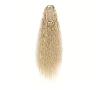 Ponytail Extension Ponytail Hair Extension 22inch Corn Wavy Long Synthetic wig Kinky Curly Thick Clip In Drawstring Ponytail Wrap On Hair accessory Ponytail Hair Extension(P)