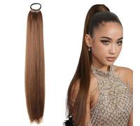 Ponytail Extension, Ponytail Hairpiece, 60 cm Long, Hair Extension Braid for Daily Use and Special Occasions, Ideal for Women and Girls