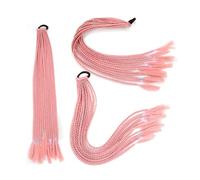 Ponytail Extension Synthetic Dirty Braided Ponytail Wig Elastic Rubber Band Braiding False Braid Hair Extensions Hair Extensions Ponytail(A17)
