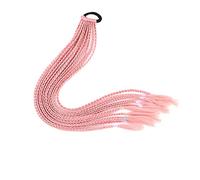 Ponytail Extension Synthetic Elastic Bands Braid Ponytail Extensions, 60CM Colorful Twist Braided Ponytail Hairpieces, 12Pcs Hair Extensions Accessories for Girls Women Ponytail Hair Extension (Color
