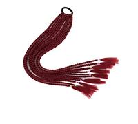 Ponytail Extension Synthetic Elastic Bands Braid Ponytail Extensions, 60CM Colorful Twist Braided Ponytail Hairpieces, 12Pcs Hair Extensions Accessories for Girls Women Ponytail Hair Extension (Color