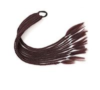 Ponytail Extension Synthetic Elastic Bands Braid Ponytail Extensions, 60CM Colorful Twist Braided Ponytail Hairpieces, 12Pcs Hair Extensions Accessories for Girls Women Ponytail Hair Extension (Color