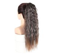 Ponytail Extension Synthetic Kinky Curly Hair Ponytails Cosplay Hairpiece Ribbon Drawstring Ponytail Extensions Hair Extensions Ponytail(M2-30)