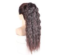 Ponytail Extension Synthetic Kinky Curly Hair Ponytails Cosplay Hairpiece Ribbon Drawstring Ponytail Extensions Hair Extensions Ponytail(M2-33)