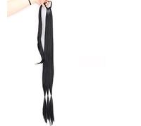 Ponytail Extension Synthetic Long Braided Ponytail Hair Extensions 85CM Natural Blonde Braid Pony Tail with Hair Elastic Band for Women Hair Extensions Ponytail(Color:1B)