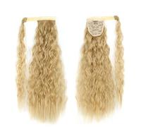 Ponytail Extension Synthetic Long Corn Ponytail Wrap Around Ponytail Clip in Hair Extensions Natural Hairpiece Headwear Hair Hair Extensions Ponytail(Color:22,Size:22inches)