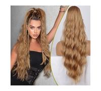 Ponytail Extension Synthetic Ponytail Extensions for Women Long Wavy Fluffy Synthetic Ponytail Hairpiece Natural Soft Ponytail Hair Extension(Borwn)