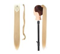 Ponytail Extension Synthetic Ponytail Hair Extension 22/34 Inch Wrap Around Ponytail Extension Long Straight Clip In Natural Ponytail Hairpiece Hair Extensions Ponytail (Color : 25, Size : 34Inch-85