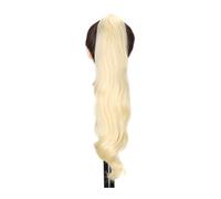 Ponytail Extension Synthetic Ponytail Hair Extensions Flexible Wrap Around False Tail Natural Wavy Pony Hairpiece Hair Extensions Ponytail(613)