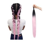 Ponytail Extension Synthetic Ponytail Wig Extension with Color Boxing Braid and Rubber Band Hair Extensions Ponytail(B5)