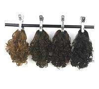 Ponytail Extensions Clip In Hair Extensions High Temperature Fiber Hairpiece Curly Claw Ponytails Synthetic Hair Little Pony Tail for Women(Natural Color)