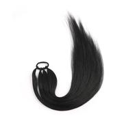 Ponytail Extensions Synthetic Boxing Braids Wrap Around Chignon Tail With Rubber Band Hair Ring Hair Extension for Daily Use(Natural Color)