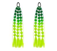 Ponytail Hair Accessories Gradient Wig Lantern Hairstyle with Gold Threads Synthetic Ponytail Hairpiece for Women Long Braided Hair Extensions