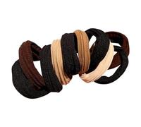 Ponytail Hair Elastics Elastic Bands for Girls No Damage | Hair Elastics Seamless Hair Rope 10 Pieces | Soft Headband for Thick Hair Ela