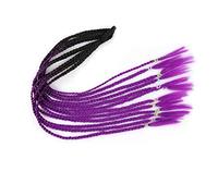 Ponytail Hair Extension 12Pcs Hair Colorful Wigs Braid Ponytail Headband, Twist Braided Synthetic Hairpieces Extensions Accessories, Elastic Rubber Hair Bands Ponytail Hairpiece (Color : 0022, Size