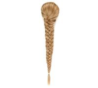 Ponytail Hair Extension 16 Inch Fishbone Braid Ponytail Synthetic Fishtail Braid Drawstring Ponytail Hairpieces Clip in Braid Ponytail Extensions for Women, Easy to Wear Ponytail Hairpiece (Color : 3