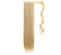 Ponytail Hair Extension 22inch Long Straight Ponytail Extension Wrap Around Clip On Ponytail Hair Extension Heat Resistant Synthetic Straight Hair Pony Tail Hairpieces Ponytail Hairpiece (Color : MST
