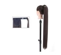 Ponytail Hair Extension Long Straight Ponytail Extension 22/34 inch Natural Heat-Resistant Ponytails Wrap Around Clip in Synthetic Pony Tail Hairpieces for Women Girls Ponytail Hairpiece (Color : 2,