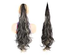 Ponytail Hair Extension Natural Curly Hairpiece for Women 32inch Synthetic Ponytail Long Layered Flexible Wrap Around Fake Tail Hair Extensions Ponytail Hairpiece(P1BH613)