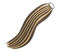 Ponytail Hair Extensions with Elastic Ties 24 Inch Long Straight False Pony Tails Natural Synthetic Hair Piece for Women(R822-8H27)