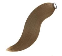 Ponytail Hair Extensions with Elastic Ties 24 Inch Long Straight False Pony Tails Natural Synthetic Hair Piece for Women(R822-6)