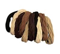 Ponytail Hair Ties | Hair Tie Hair Tie Rope Seamless 10 Pieces, Hair Accessories Hair Ties Thick Ponytail Holder Made of soft material with soft head for girls, these big hair ties are perfect for