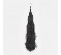 Ponytail hairpiece, Pick Dye Colour Braid Hairstyle Wig Piece Decoration, Hair Volume Increase Accessories for Daily Use(Black)