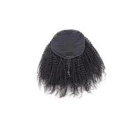 Ponytail Kinky Curly Drawstring Ponytail Human Hair Natural Extension Brazilian Hairstyle(16inches)