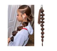 Ponytail Lantern Bubble Ponytail with Elastic Tie 30 Inch Long Synthetic Wrap Around Hair Piece for Women Daily Wear Hairstyle(2-30)